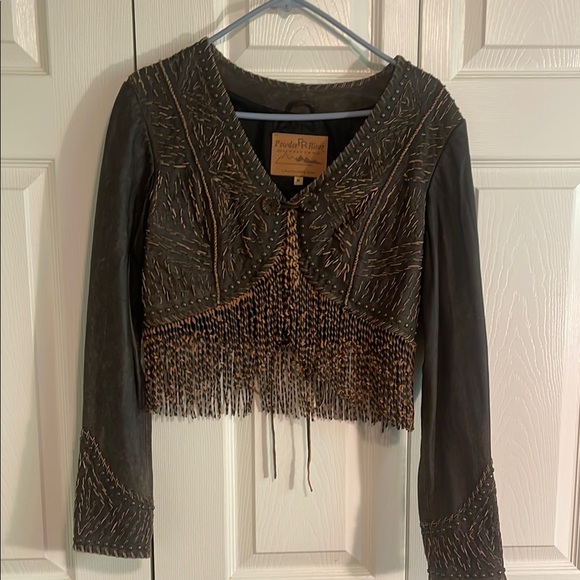 Powder River by Panhandle Slim Women's Brown Leather Jacket - Picture 1 of 16